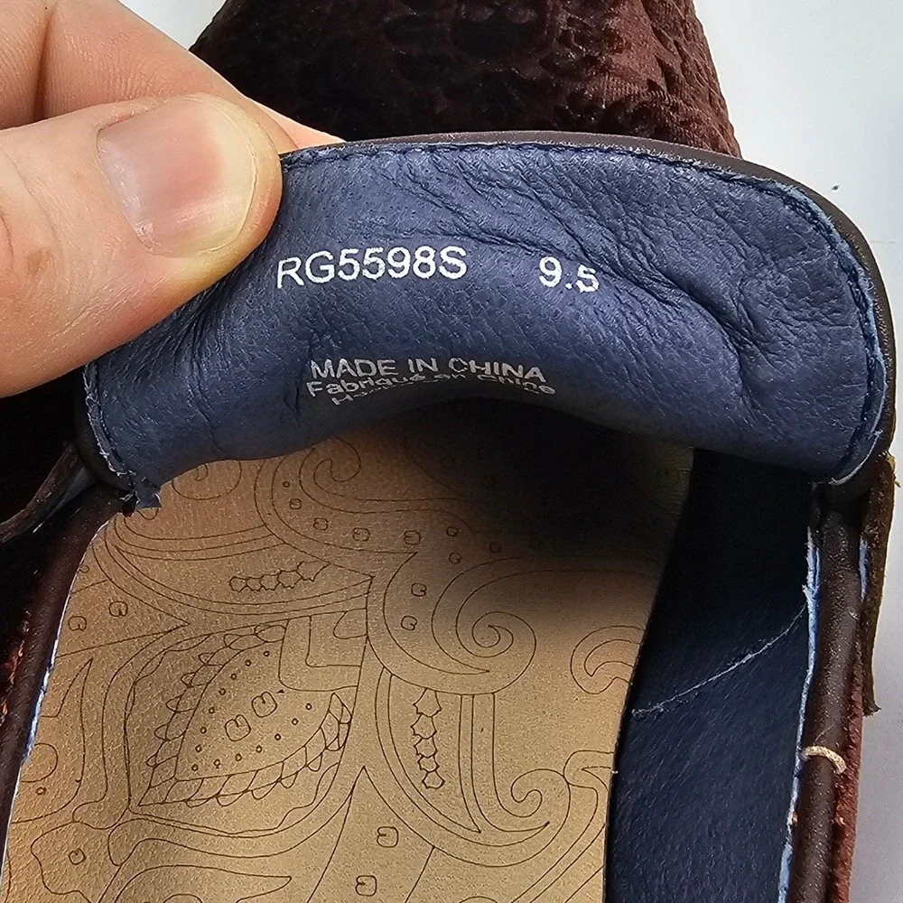 Robert Graham Jozo RG5598S Mens Brown Loafers & Slip Ons Casual Shoes 9.5 R:$268